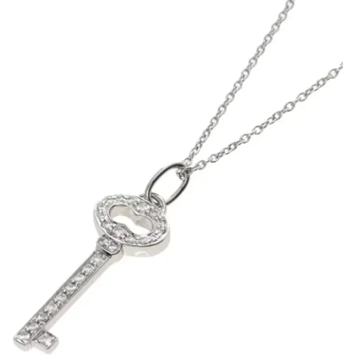 Pre-owned Platinum necklaces , female, Sizes: ONE SIZE - Tiffany & Co. Pre-owned - Modalova