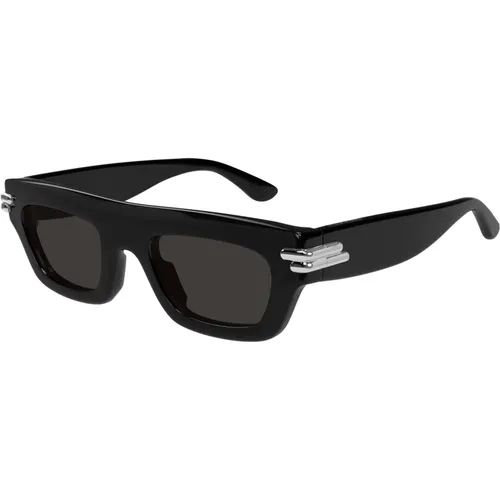 Stylische Sonnenbrille Bv1321S schwarz , unisex, Größe: 50 MM - Bottega Veneta - Modalova