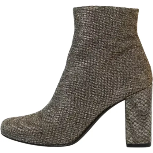 Pre-owned Fabric boots , female, Sizes: 4 UK - Yves Saint Laurent Vintage - Modalova