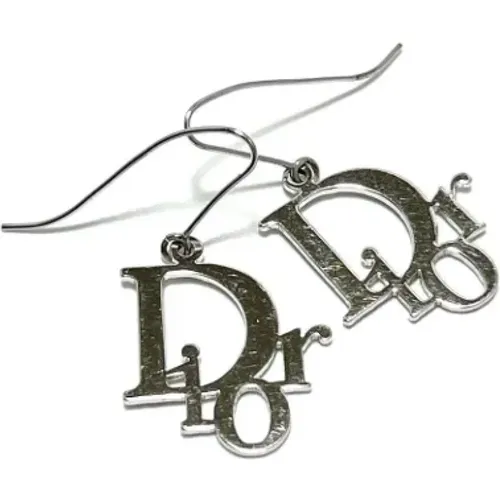 Pre-owned Metal earrings , female, Sizes: ONE SIZE - Dior Vintage - Modalova