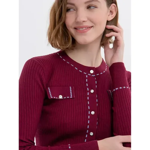 Bordeaux Cardigan - Herbst Winter 2023 Kollektion - Fracomina - Modalova