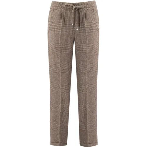 Luxurious Wool Trousers , female, Sizes: M - Kiton - Modalova