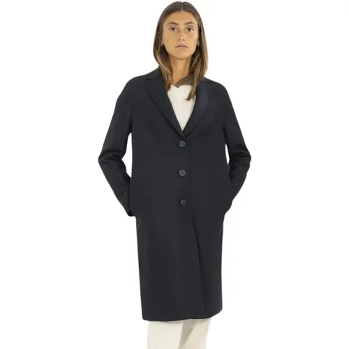 Oversized Pressed Wool Coat , female, Sizes: 3XS, S, XS - Harris Wharf London - Modalova