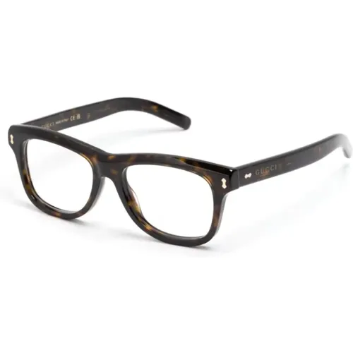 Braun/Havanna Optische Brille,Glasses,Klassische Schwarze Optische Brille - Gucci - Modalova
