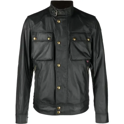 Schwarze Racemaster Jacke , Herren, Größe: XL - Belstaff - Modalova