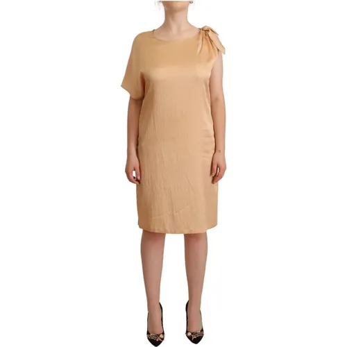 Elegantes Beiges Kleid Moschino - Moschino - Modalova