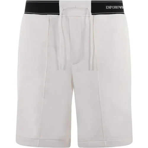 Warm Drawstring Casual Shorts , male, Sizes: M - Emporio Armani - Modalova