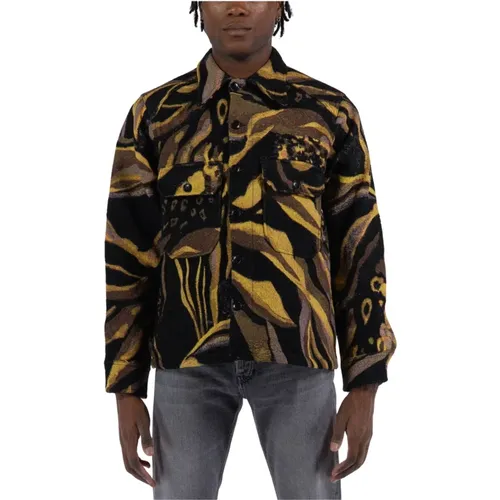 Animal CPO Shirt , male, Sizes: M - Sunflower - Modalova