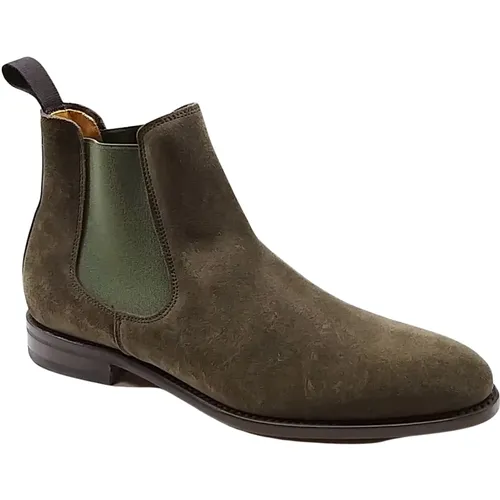 Suede Elastic Boot with Protected Rubber Sole , male, Sizes: 10 1/2 UK, 10 UK, 9 1/2 UK - Berwick - Modalova