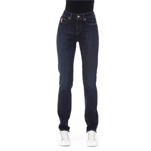 Schicke Tricolor Designer Jeans , Damen, Größe: W30 - Baldinini - Modalova