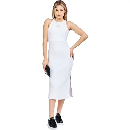 Versatile Dress with Crossed Back Straps , female, Sizes: XL, L - Emporio Armani EA7 - Modalova