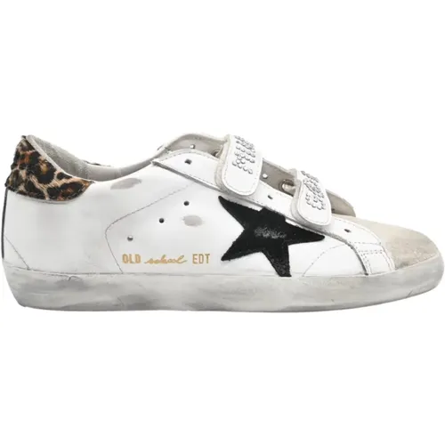 Old School Black Star Leopard , female, Sizes: 6 UK - Golden Goose - Modalova