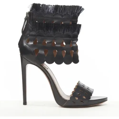 Pre-owned Leather heels , female, Sizes: 5 UK - Alaïa Pre-owned - Modalova