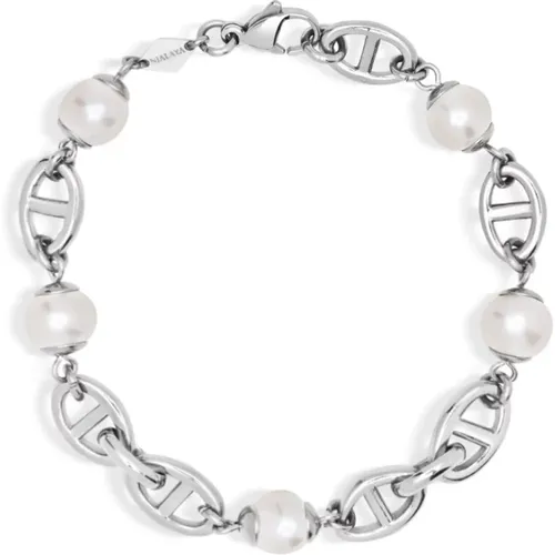 Mariner Bracelet with Pearls , Herren, Größe: XL - Nialaya - Modalova