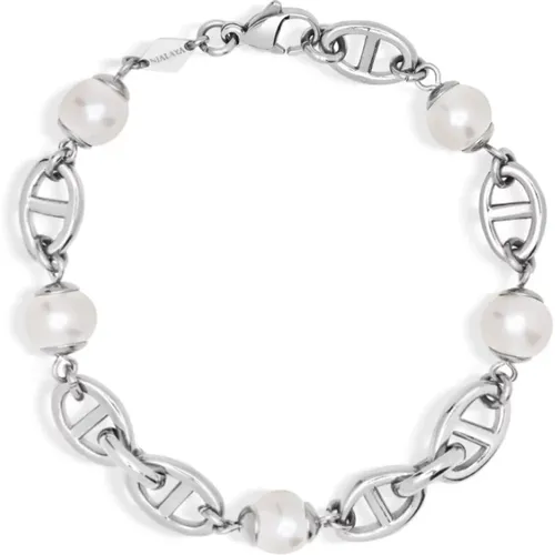 Mariner Bracelet with Pearls , male, Sizes: L, M, XL - Nialaya - Modalova