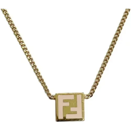 Pre-owned Fabric necklaces , female, Sizes: ONE SIZE - Fendi Vintage - Modalova