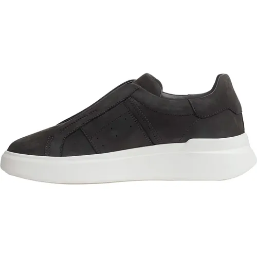 Graue Slip-On Sneakers Aw24 , Herren, Größe: 42 1/2 EU - Hogan - Modalova