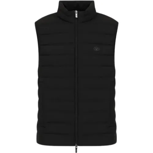 Sleeveless Down Jacket with Eagle Logo Patch , male, Sizes: 4XL, L, 2XL - Emporio Armani - Modalova
