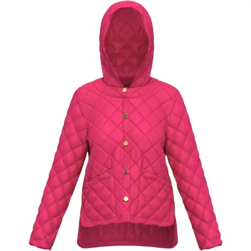 Quilted Coat Ghiera Fuchsia , female, Sizes: XL - Marella - Modalova