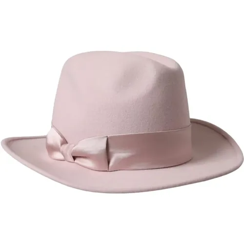 Rosa Kaninchen Fedora Trilby Damen Hut - Dolce & Gabbana - Modalova