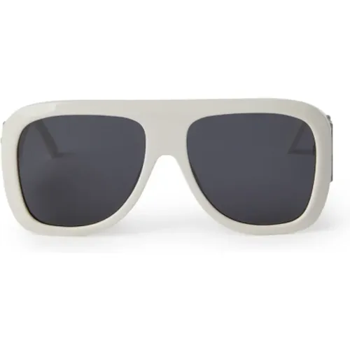Weiße Sonnenbrille für Frauen - Palm Angels - Modalova