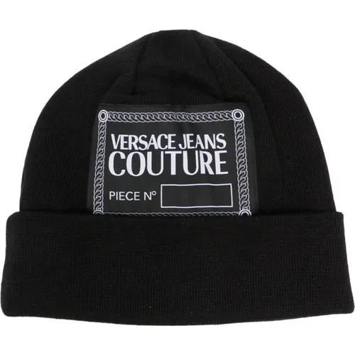 Piece Number Beanie , unisex, Sizes: ONE SIZE - Versace Jeans Couture - Modalova