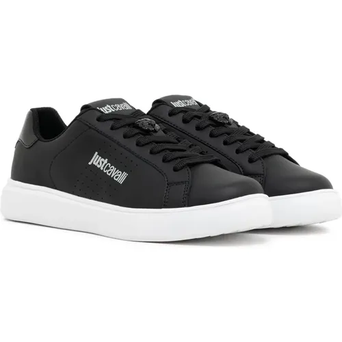 Schwarze Sneakers Schuhe , Damen, Größe: 37 EU - Just Cavalli - Modalova