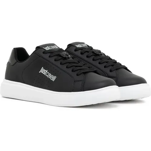 Schwarze Sneakers Schuhe , Damen, Größe: 39 EU - Just Cavalli - Modalova