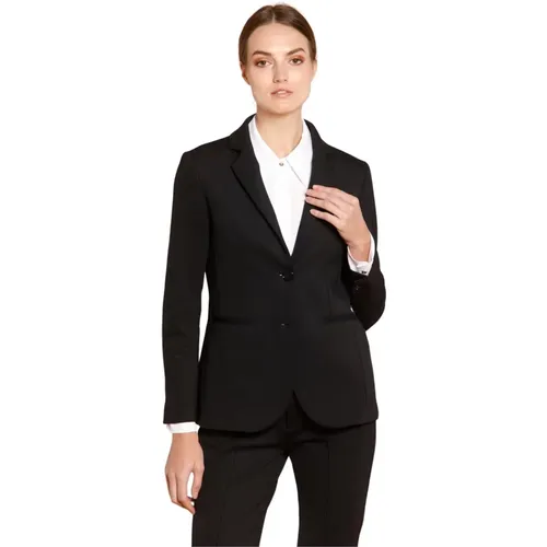 Schwarzer Jersey-Blazer für Frauen , Damen, Größe: S - Mason's - Modalova