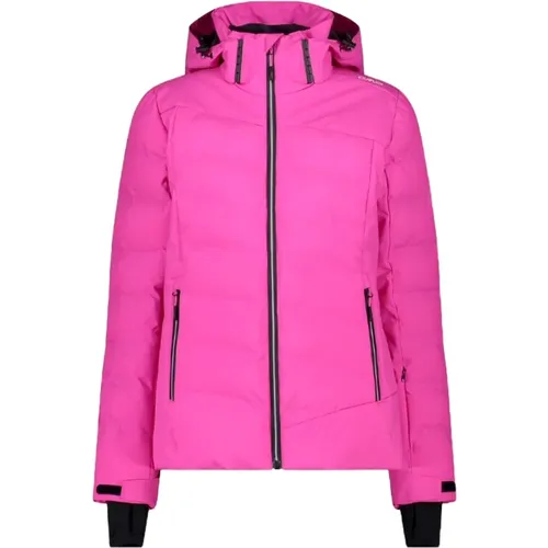 Red Winter Coat High-Loft Hood , female, Sizes: XL, M, XS, S, L - CMP - Modalova