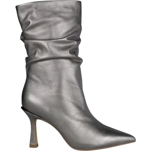 Pointed Toe Leather Ankle Boots , female, Sizes: 5 UK, 4 UK, 8 UK - Alma en Pena - Modalova
