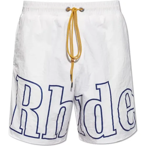 Shorts mit Logo , Herren, Größe: L - Rhude - Modalova