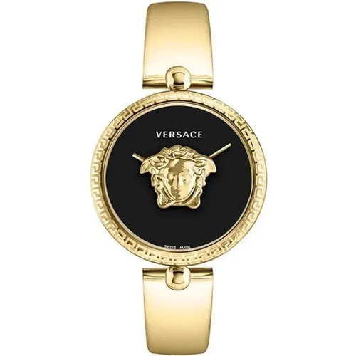 Palazzo Gold Black Watch , female, Sizes: ONE SIZE - Versace - Modalova