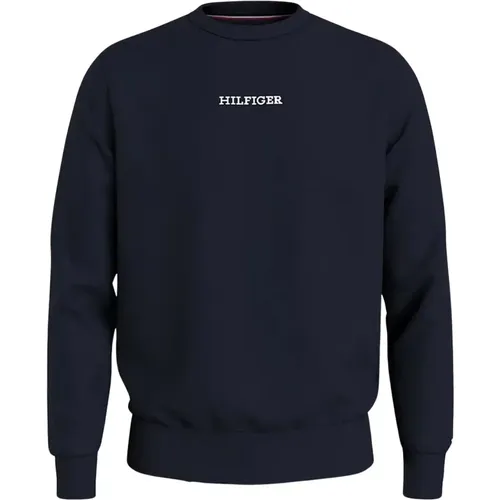 Men`s Logo Sweatshirt , male, Sizes: XL, 2XL - Tommy Hilfiger - Modalova