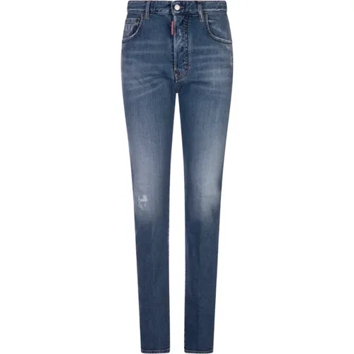 Blaue Skinny Jennifer Jeans , Damen, Größe: S - Dsquared2 - Modalova