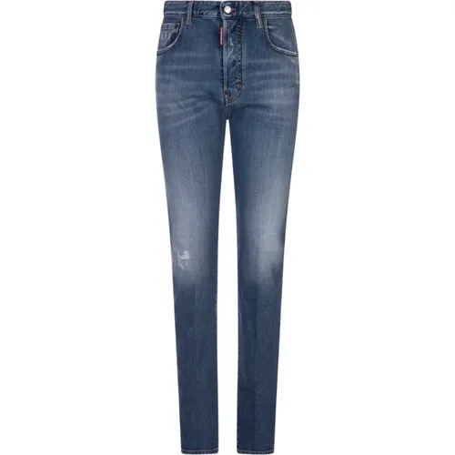 Blaue Skinny Jennifer Jeans , Damen, Größe: XS - Dsquared2 - Modalova