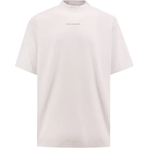 Crew-neck T-Shirt Oversize Cotton , male, Sizes: M, L, XL - Balenciaga - Modalova