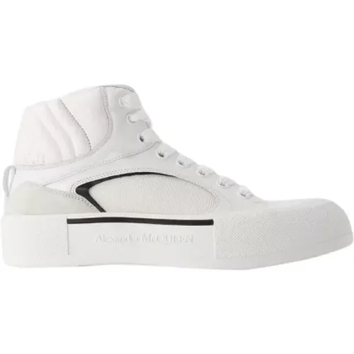 Pre-owned Leather sneakers , male, Sizes: 9 UK - Alexander McQueen Pre-owned - Modalova