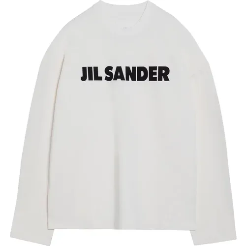 Long Sleeve Crew Neck T-Shirt , male, Sizes: S, XL - Jil Sander - Modalova