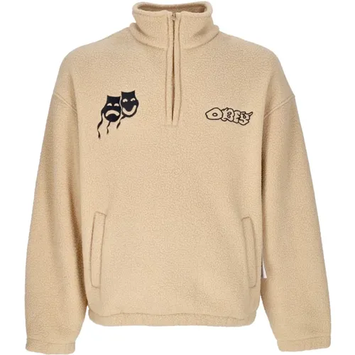 Fleece Pullover mit Stehkragen Obey - Obey - Modalova