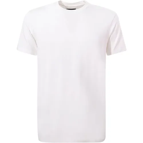 Weißes Crew-neck T-Shirt - Regular Fit , Herren, Größe: 2XL - Emporio Armani - Modalova