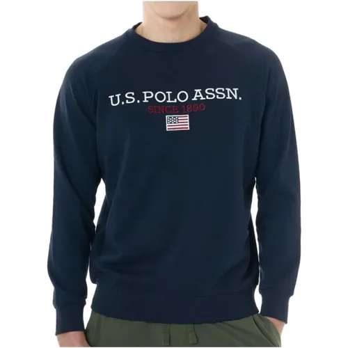 Embroidered Cotton Crewneck Sweatshirt , male, Sizes: 2XL, M - U.s. Polo Assn. - Modalova