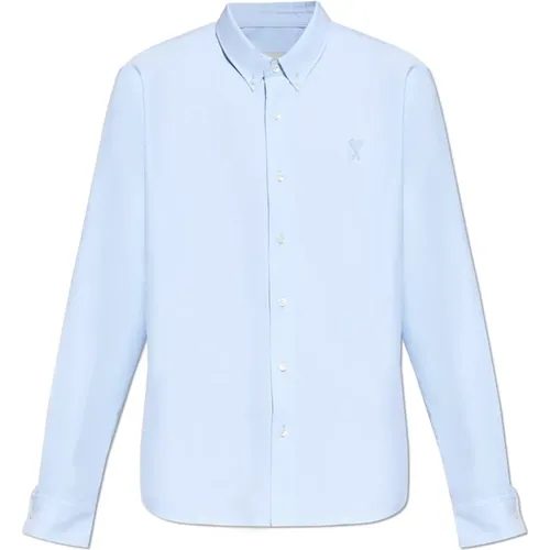 Cotton shirt , male, Sizes: L, M - Ami Paris - Modalova