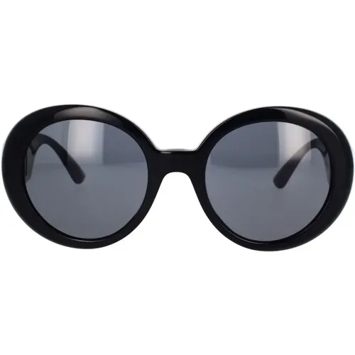 Runde Sonnenbrille Ve4414 Gb1/87 , unisex, Größe: 55 MM - Versace - Modalova