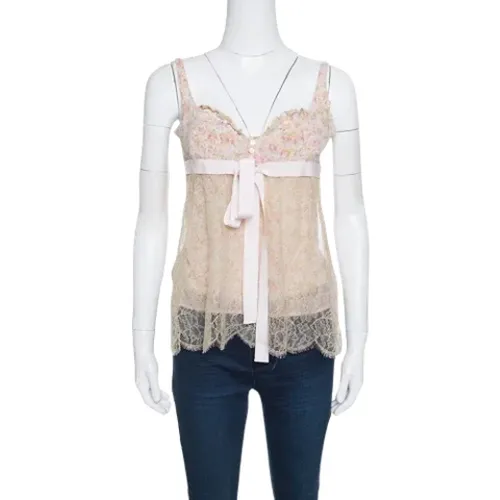 Pre-owned Silk tops , female, Sizes: M - Valentino Vintage - Modalova