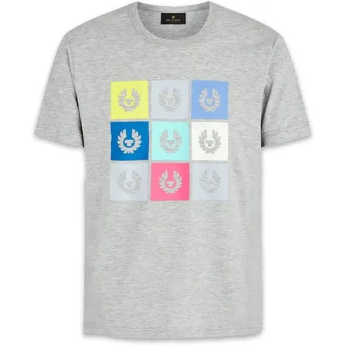 Iconic Design T-Shirt mit Farbigen Blöcken - Belstaff - Modalova