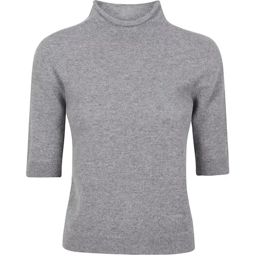 Cashmere Grey Sweater Made in Italy , female, Sizes: S, XS, M - Kangra - Modalova