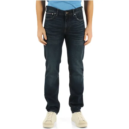 Denton Straight Fit Jeans , male, Sizes: W32, W34, W36, W33 - Tommy Hilfiger - Modalova