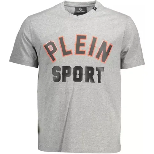 Cotton T-Shirt with Striking Details , male, Sizes: L, 2XL, S, XL, M - Plein Sport - Modalova