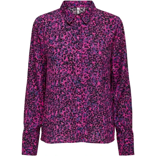 Leopardenmuster Button-Up Shirt - Jacqueline de Yong - Modalova
